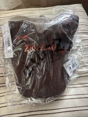 Zig-Zag Embroidered Logo Brown Cap Hat Adjustable New